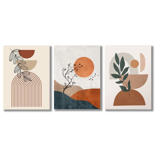 Set Of 3 Premium Wall Art Photo Tiles – Modern Home Decor Sets 8x11