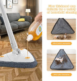 Royal's Triangle Shaped Microfiber Mop –Self-Wringing Floor Dust Mop