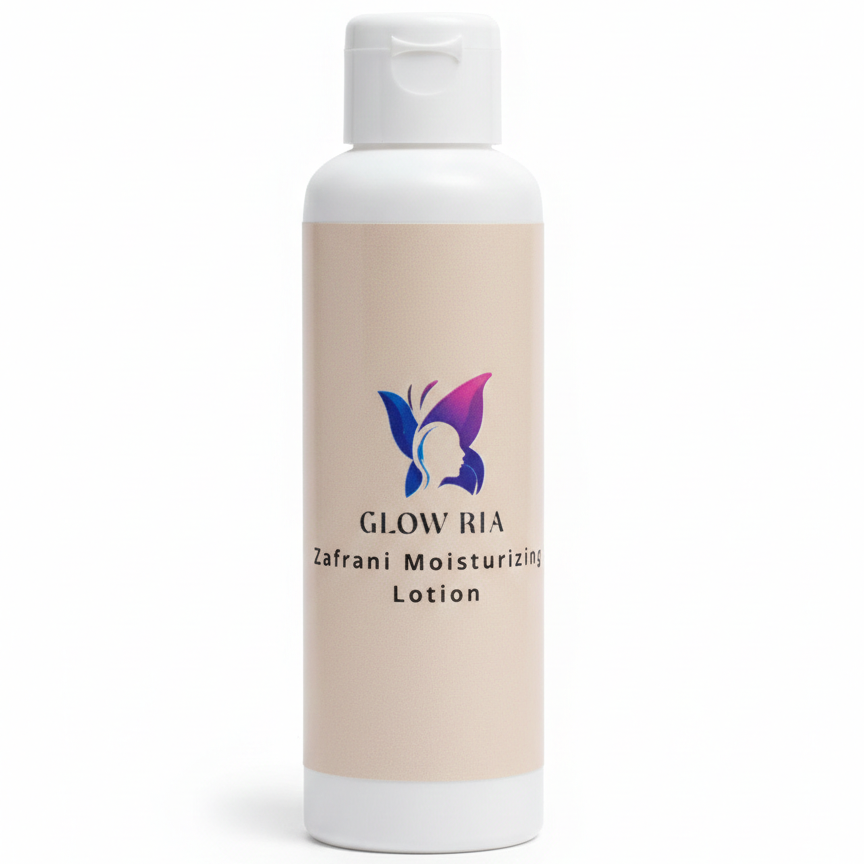 Glow Ria Zafrani Moisturizing Body Lotion – Deep Hydration & Natural Glow, 120 Ml | 1 Pc
