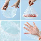 100pcs Disposable Flexible Transparent Plastic Food Storage Bags – Resealable & Multi-Purpose - Food-Grade Fresh-Keeping, Dust & Insect-Proof, Kitchen Accessories