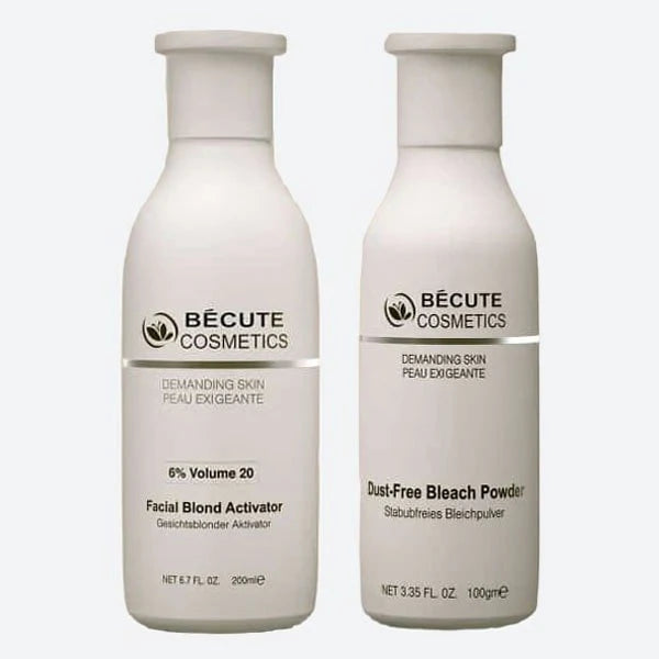 Becute Skin Polish Set - Becute Bleach Powder & Facial Blonde Activator