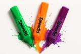 Pack Of 3 Highlighters – Vibrant, Long-Lasting, Smooth Ink For Study, Office & Creative Use