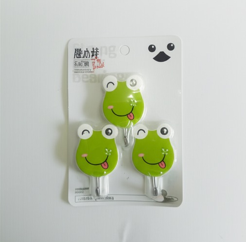 Pack Of 3 Self Adhesive Wall Hooks – Waterproof Cartoon Sticky Homes For Home & Kitchen | Heavy Duty Multipurpose Storage Hooks | Easy No-Drill Installation | Strong Adhesive For Glass, Wood, Plastic, Stainless Steel | (Random Color)