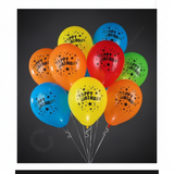5Pcs Light Up LED Balloons HBD – Glowing Party Balloons For Birthday, Anniversary, Wedding, New Year, And Celebration Decorations