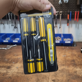 Set Of 5 Screwdrivers & 1 Cutter – High Quality Hand Tool Kit With 2 Straight, 3 Cross Screwdrivers & Sharp Cutter For Household And DIY Use