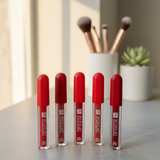 6 Pcs Lip Gloss Set – Liquid Formula With Shades Of Red, Smooth Application, Long-Lasting Shine & Moisture, Perfect For Everyday & Party Makeup