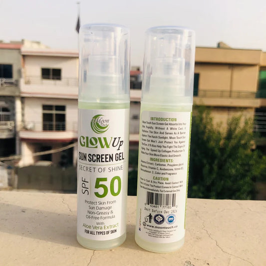 GLOWUP SUN SCREEN GEL SECRET OF SHINE 50 Spf (50ml)