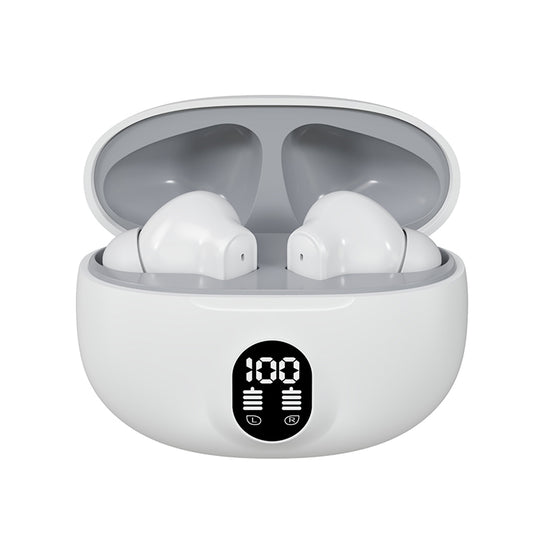 3.1 Special Edition Display Earbuds STEREO Wireless Bluetooth Earbuds With ANC | Mic In-Ear Headphones With LED Display | Type C Fast Charging | Bluetooth For Android/IPhone ( With Box - With Cable - Random Color )