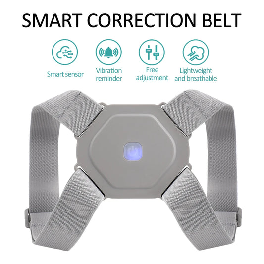 Adjustable Spine Back Support Posture Sensor Belt Chargeable