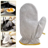(1 Pcs ) Multipurpose Wire Dishwashing Gloves | Dishwashing Rags For Wet And Dry, Steel Wire Miracle Cleaning Cloth With Glove Shape, Non-Scratch Wire Dish Cloths For Washing Dishes, Kitchen | Anti-Heat Aluminium Gloves