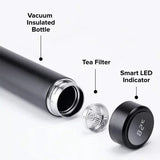 Temperature Display Vacuum Insulated Water Bottle Thermo Flask Made Of Premium Stainless Steel Coffee Cup (Random Color)