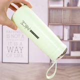 Nice Glass Bottle Water Mini Flask Bottle With Vaccum Flask And Loop Temperature Resistant, 400ml (Random Colors)