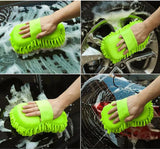 Spounge Fiber | Microfiber Wash Sponge Car Wash Sponge  Microfiber Wash Mitt Scratch Free, Ultra Absorbent Microfiber Mitt for Cars, Trucks, SUV, Boat,Bicycle & Motorcycle (Random color)