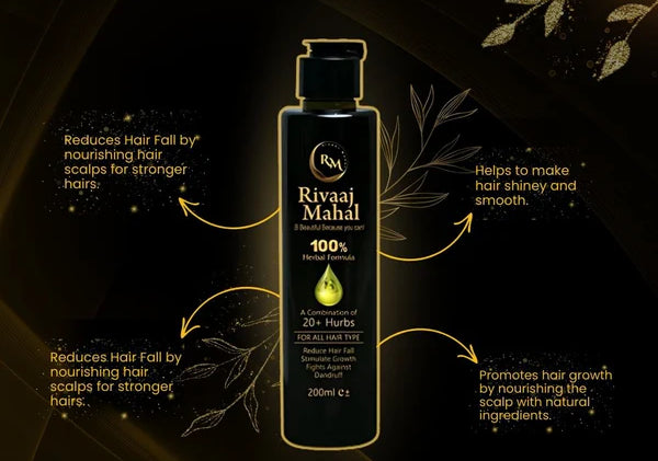 Rivaaj Hair Oil Hair Food Organic Hair Problem Solution 200 Ml | Best Quality Hair Food Oil