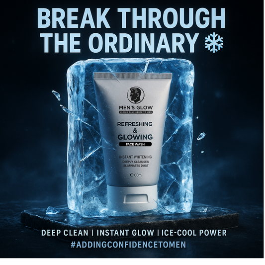 Men's Glow Facewash Bundle – Facewash + Whitening Cream Combo Set