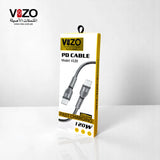 Vizo V120 PD Fast Charging & Data Cable | Type-C To Type-C Cable - V120 Type-C To Type-C Fast Charging Cable