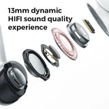 3.1 JOYROOM TWS Active Noise Cancelling ANC Earbuds With Premium Case - White Earbuds Joyroom