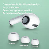 3.1 JOYROOM TWS Active Noise Cancelling ANC Earbuds With Premium Case - White Earbuds Joyroom