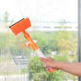 3 in 1 Fiber Wiper Sprayer  Wash, Wipe and Soak | Window Squeegee Kit, Cleaning Tool with Detachable Microfiber Cloth Rubber Scraper & Sprayer, Portable Window Cleaner Combo for Car, (Random color)