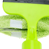 3 in 1 Fiber Wiper Sprayer  Wash, Wipe and Soak | Window Squeegee Kit, Cleaning Tool with Detachable Microfiber Cloth Rubber Scraper & Sprayer, Portable Window Cleaner Combo for Car, (Random color)
