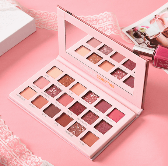 18 Shade   glittery - Matte  NUDE Eyeshadow Palette