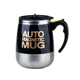 Auto Magnetic Mug 400ml Coffee Milk Mix Cups 304 Stainless Steel ( Battery Operated ) (Random Color)