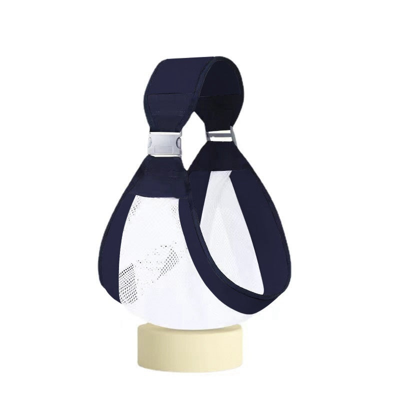 Baby Carrier, Ergonomic Baby Strap One Shoulder Labor-Saving Polyester Baby Half Wrapped Sling (Random Color)