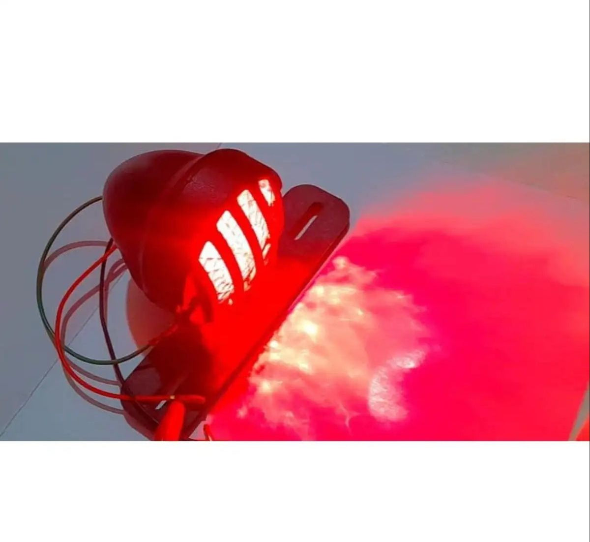 Motorcycle Cafe Racer Backlight, Tale Light, Brake Light With Number Plate Holder 2 In 1 Vintage Quality ,Grill Backlight For Bikes Universal Fitting