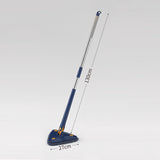 New Extended Triangle Mop 360 Twist Squeeze Wringing X-Type Window Glass Toilet Bathrrom Floor Household Cleaning Ceiling Dusting – Each