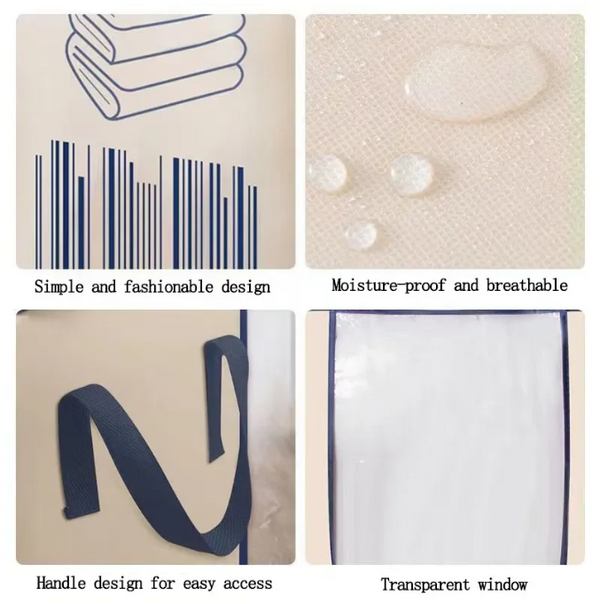 Heavy Quality Barcode Print Storage Bag Non Woven - Good For Cloth Storage