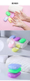 Travel Soap Outdoor Portable Mini Paper Soap Paper Washing Hand Bath (Random Color)