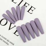 24Pcs O.TWO.O  Matte Nails With Accessories