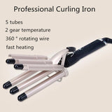 MO-6003  hair curler Professional Hair Straightener for Curly and Wavy Hair 5 Tubes