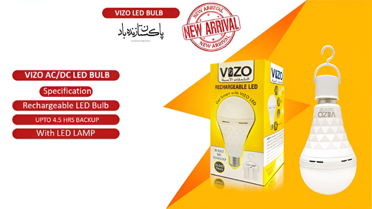 AC/DC LED Emergency Bulb – 15W (Auto-Charging + Dual Mode) | Best Quality Light Bulb | Bulb For Home & Office - Rechargeable Bulb