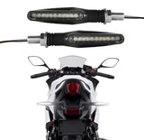 Pack Of 1 Pair(2pcs) - Audi Flow Style Led Motorcycle Turn Signals Indicator Amber Light