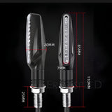Pack Of 1 Pair(2pcs) - Audi Flow Style Led Motorcycle Turn Signals Indicator Amber Light