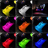 Interior light (with remote) 12 led RGB LIGHT strip Without button for bike/car/jeeb and all vehicles  (With Box Packing)