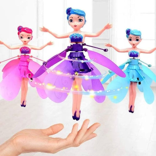 Magical Flying Fairy Doll,Hand Sensor Control / Sky Dancers Flying Toy (Random Color)