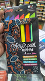 6 Pc Acrylic Marker Set