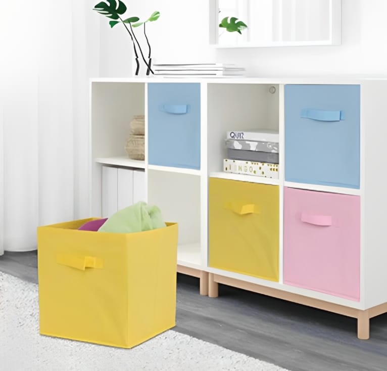 CUBE BOX SPACE SAVER STORAGE BOX (Random Colors)