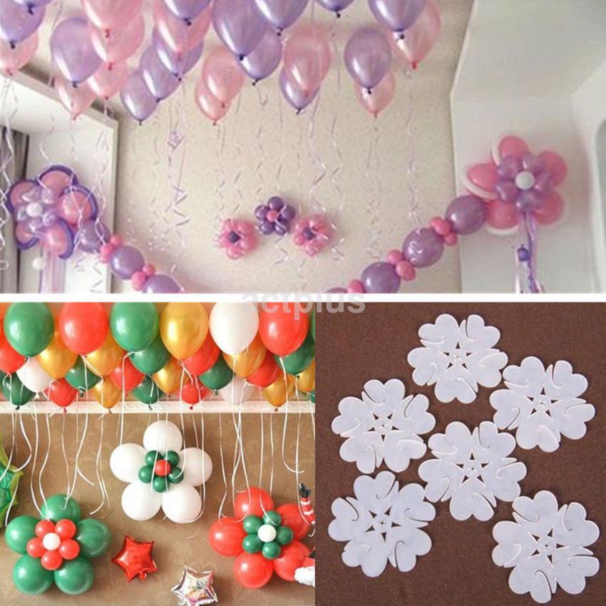 Pack Of 10pcs Balloons Clip - Flower Stand Clip Holder For Balloons - Balloons Tie Holder Birthday Wedding Party Decoration