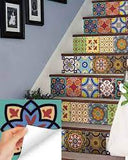 Tile Stickers Pack Of 12 Pieces For Home Decor For Walls Self Adhesive Tile Sticker 5 In By 5 In (12 Pieces)