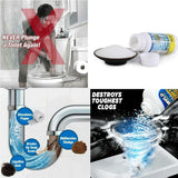 Powerful Toilet & Sink Clog Remover Drain Cleaner Powder, Pipe Quick Foaming Pipeline Dredger Toilet Clogging Dredging Powder, Drain Pipe Dec-Logger Pipeline Dredger - (100g)