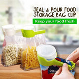 1 Bag Clips For Food,Bag Clips With Cap ,,Kitchen Food Storage And Organization Moisture Sealing Clamp( Random Color)