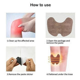 10pcs Knee Plaster Sticker Wormwood Extract Knee Joint Ache Fast Pain Relieving Paster Knee Rheumatoid Arthritis Body Patches