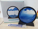 3d Moving Sandscapes Frame |  Moving Sand Lamp frame ( Random Color )7inch