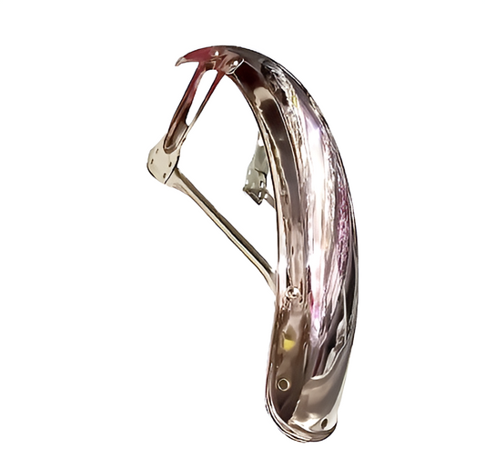 Front Cut Mudguard For 70cc And 125cc Cafe Racer Bikes | Chrome Mudguard Metal Quality