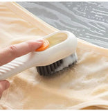 Multi-Purpose Shoe Brush Soft Bristle Automatic Liquid Long Handle Cleaning Brush Clothes Board Brush Household Cleaning Tools