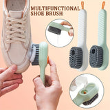 Multi-Purpose Shoe Brush Soft Bristle Automatic Liquid Long Handle Cleaning Brush Clothes Board Brush Household Cleaning Tools