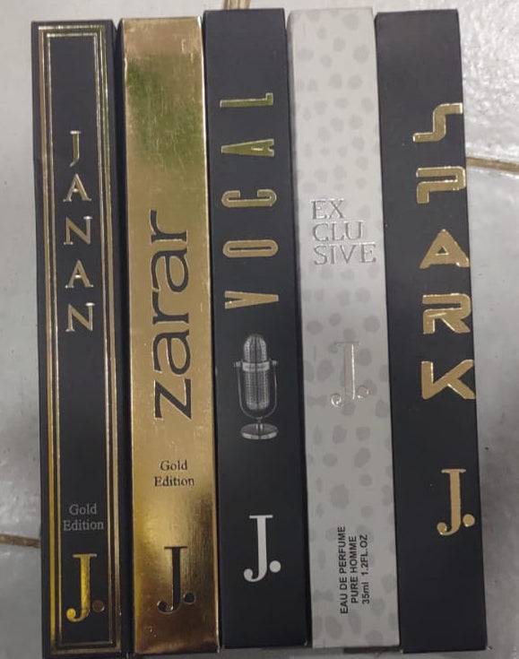 Pack Of 20 - J. Pen Perfume Set | Junaid Jamshed Multi Fragrance Pencil Pocket Perfume